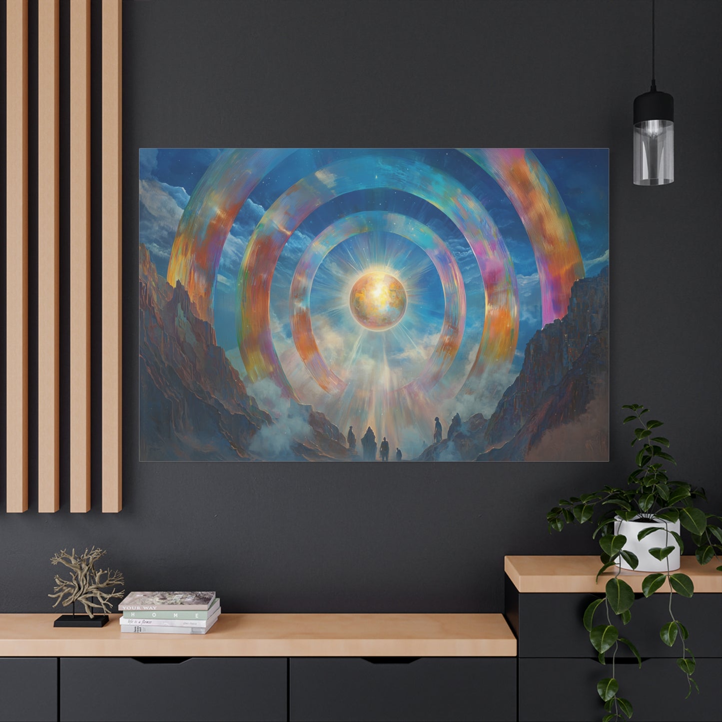 Rings of Light Canvas Print