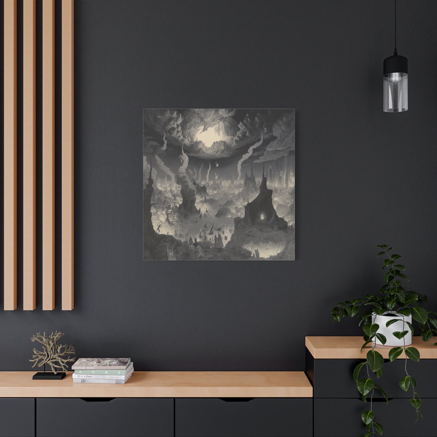 Where Night Dwells Canvas Print