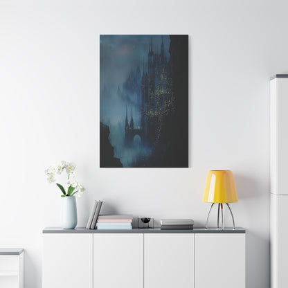 The Misty Spires Canvas Print