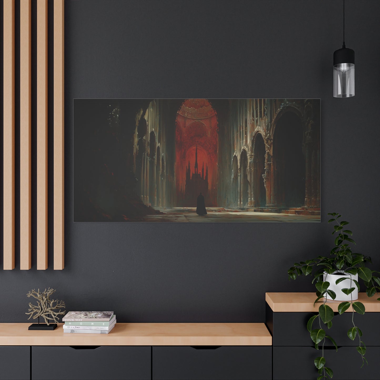 The Crimson Vault Canvas Print