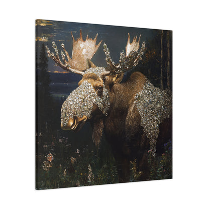 Nature's Glittered Veil Canvas Print