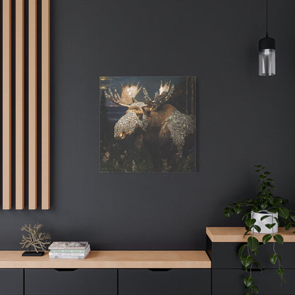 Nature's Glittered Veil Canvas Print