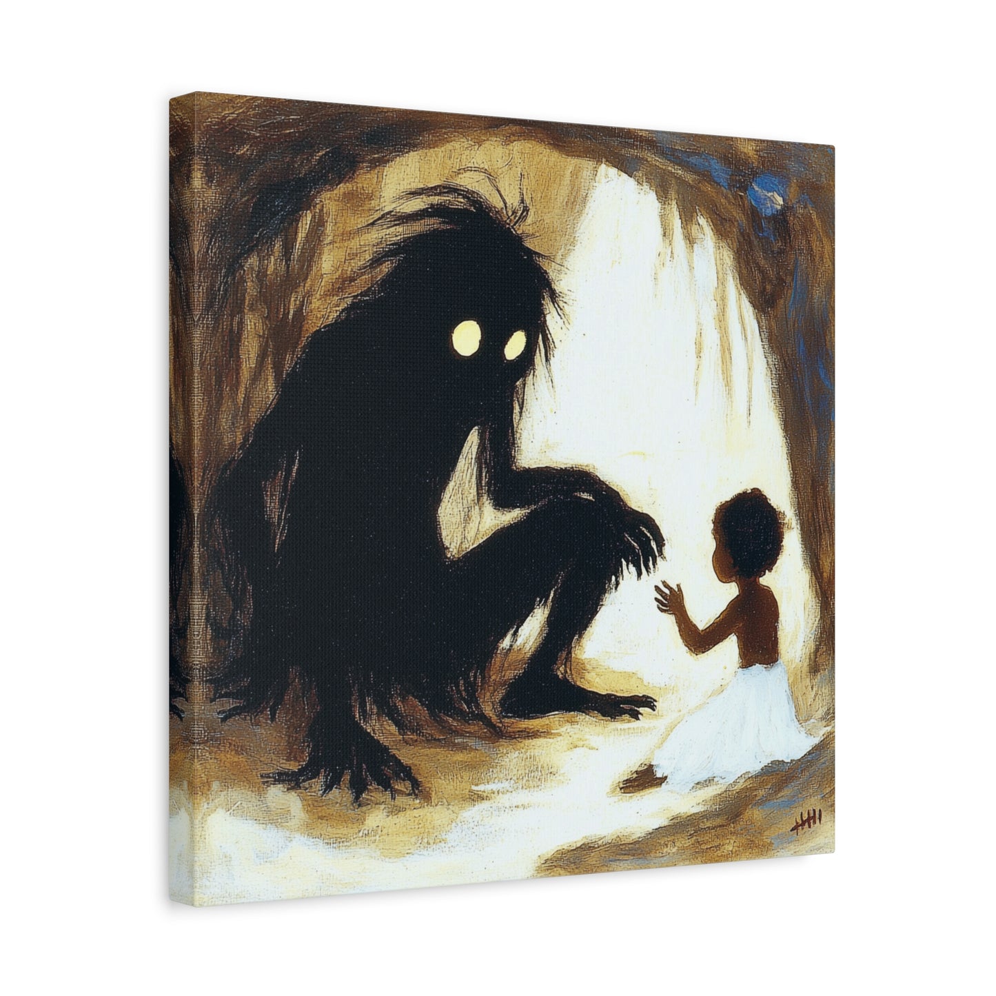 Dark Encounter Canvas Print