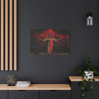 The Crimson Dreamer Canvas Print