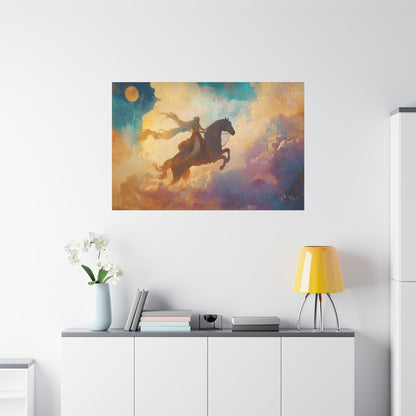 Ride to Dawn Canvas Print