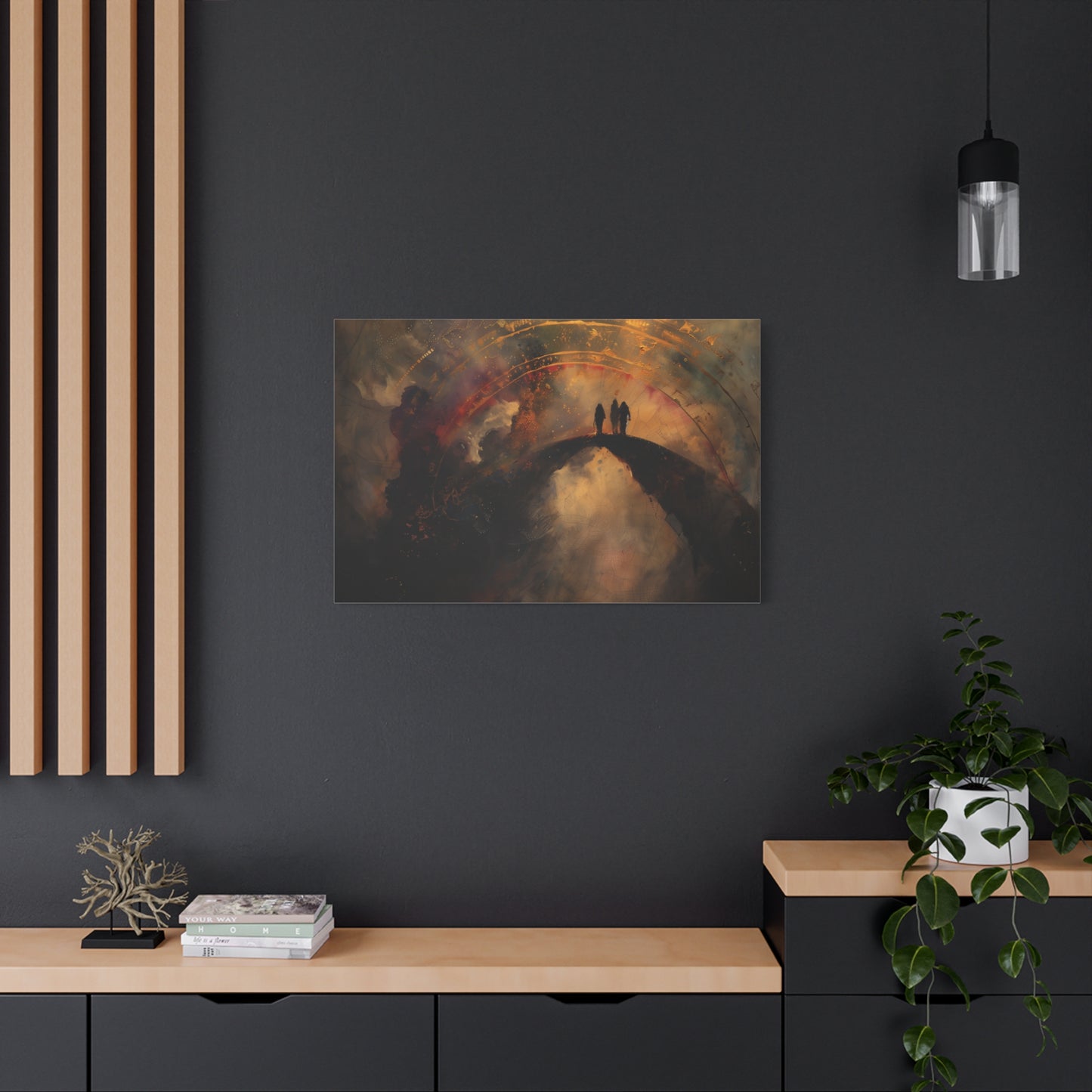 Twilight Pilgrims Canvas Print