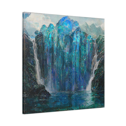 Blue Falls Canvas Print