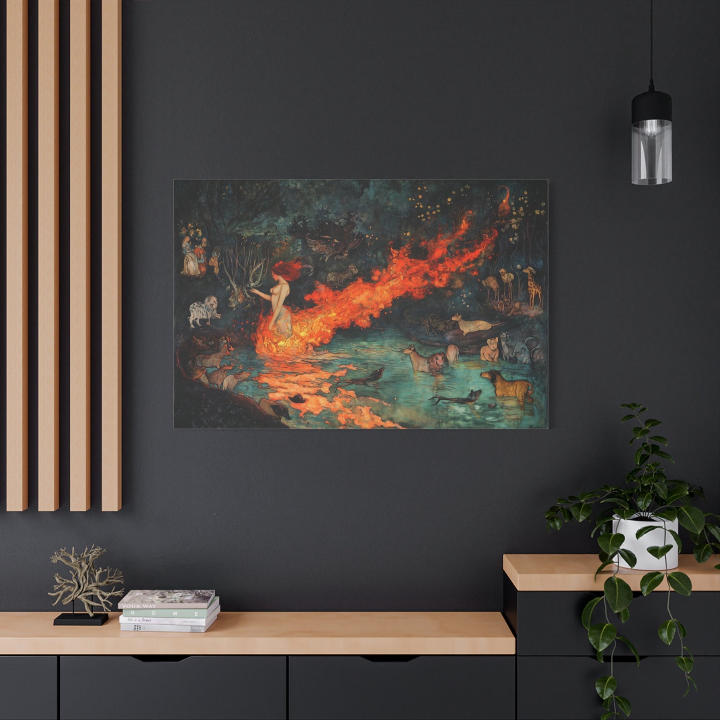 Where Fire Dreams Canvas Print