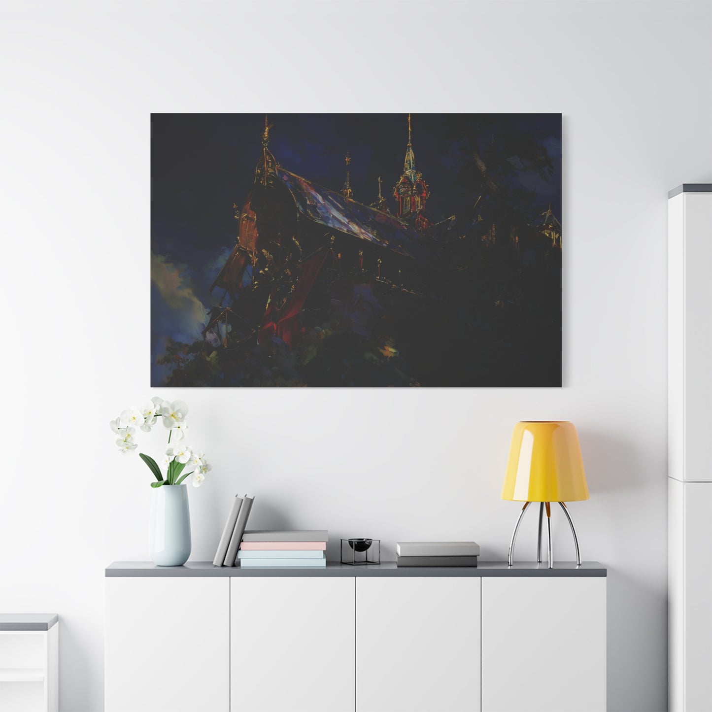 The Obsidian Cathedral Canvas Print