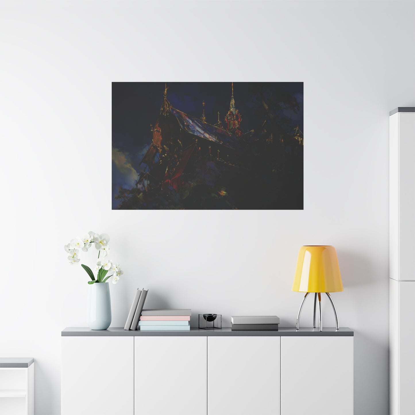 The Obsidian Cathedral Canvas Print