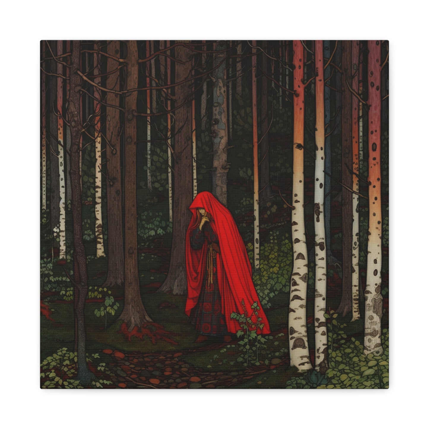 The Whispering Wood Canvas Print