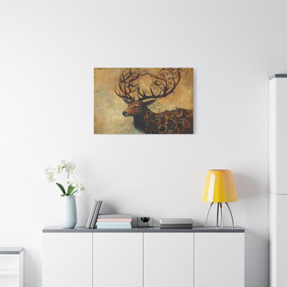 The Ancient Stag Canvas Print