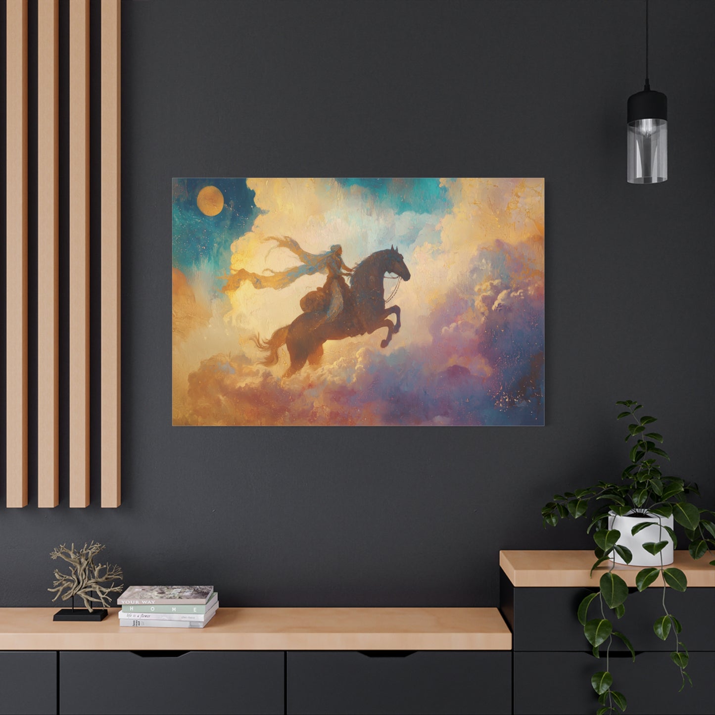 Ride to Dawn Canvas Print