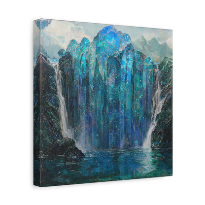 Blue Falls Canvas Print