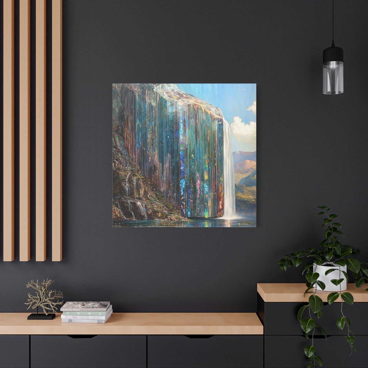 Abyssal Cascade Canvas Print