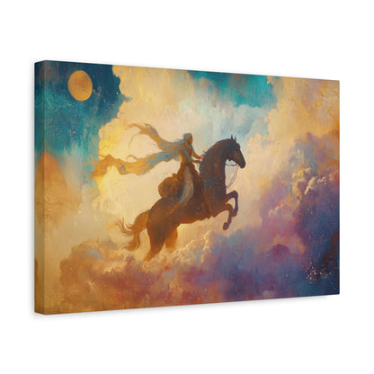 Ride to Dawn Canvas Print