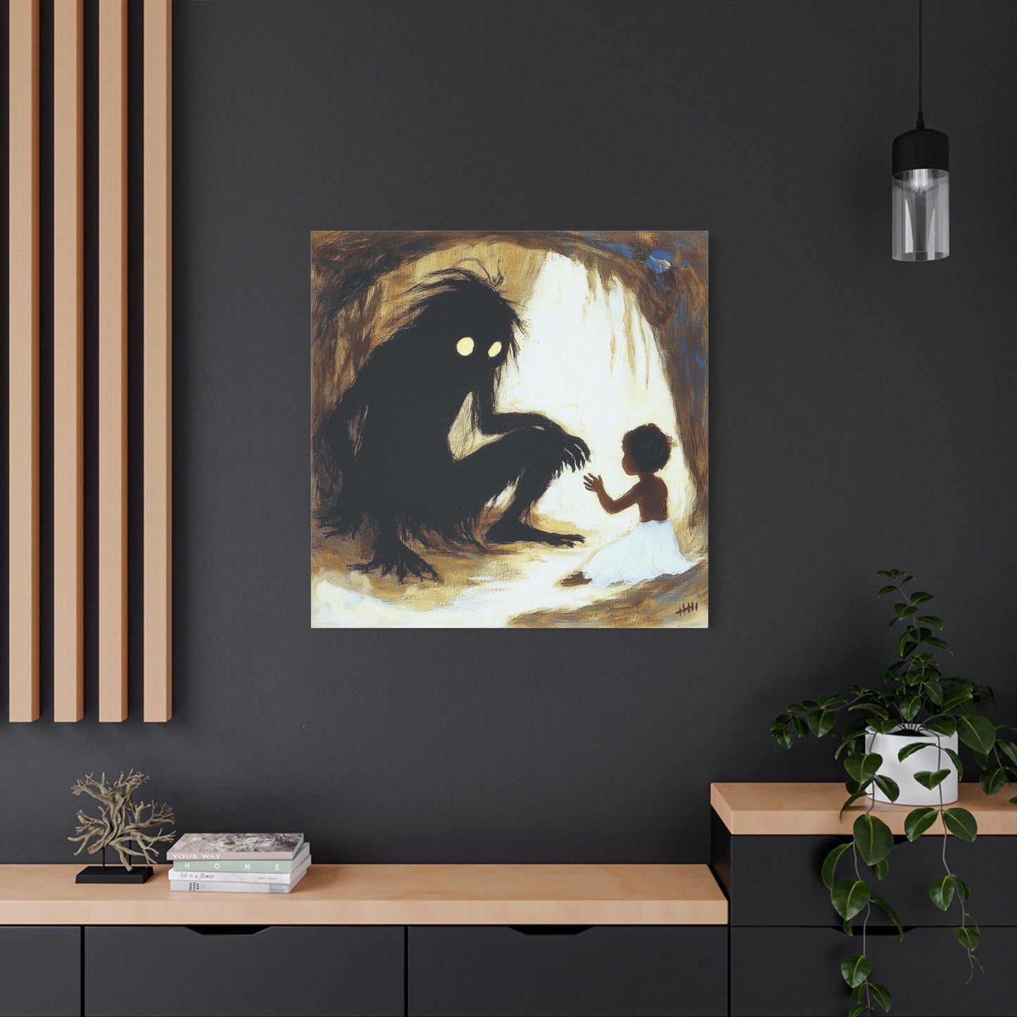 Dark Encounter Canvas Print