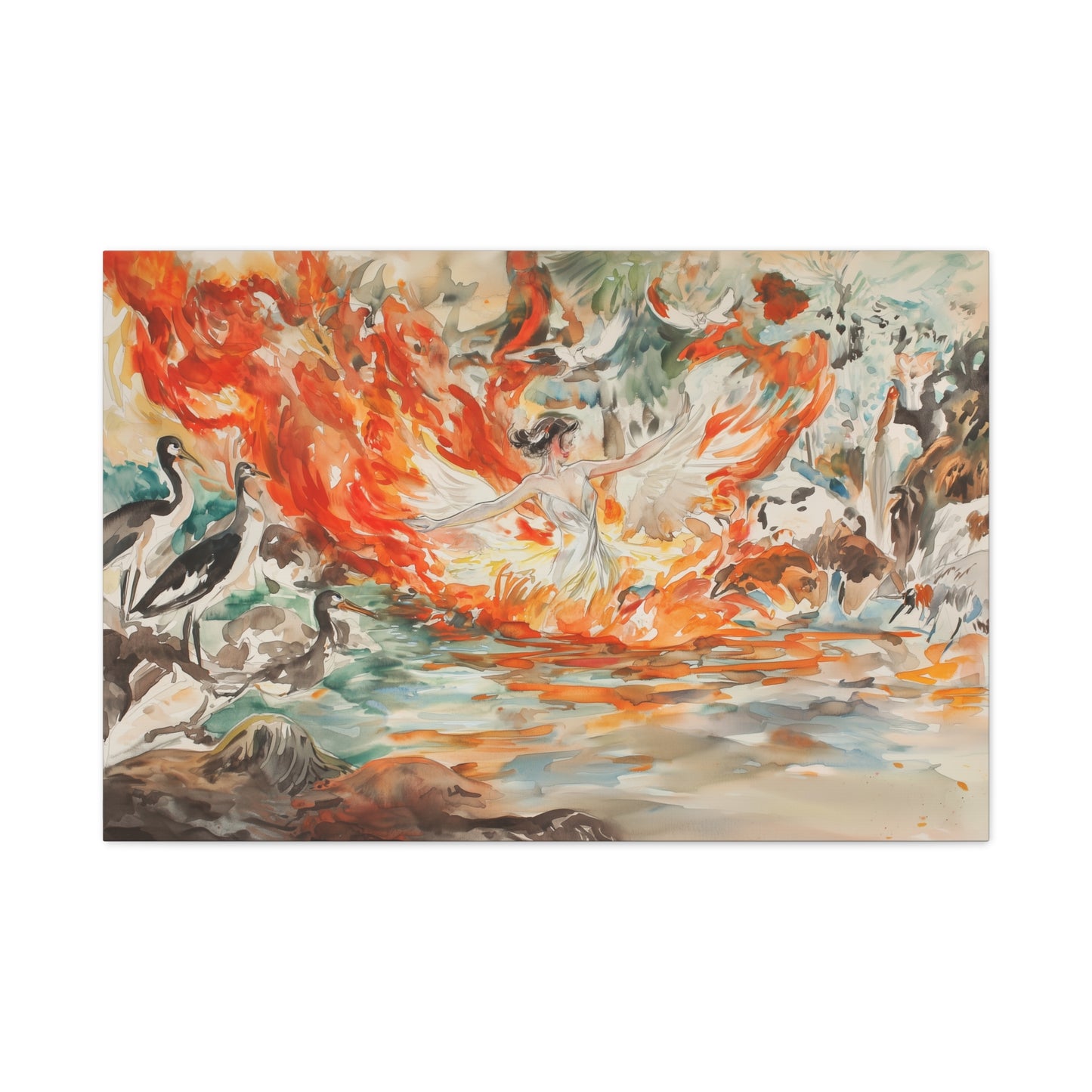 The Phoenix Dance Canvas Print