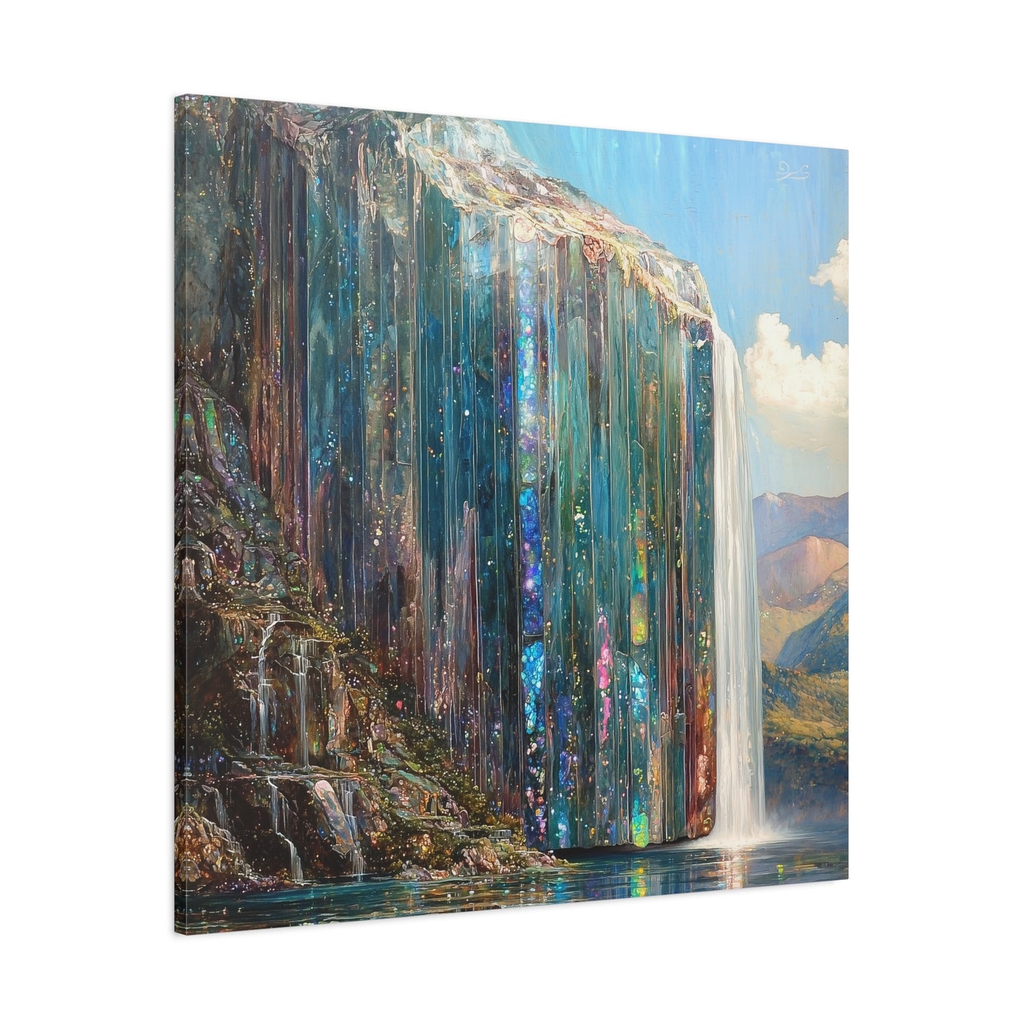 Abyssal Cascade Canvas Print