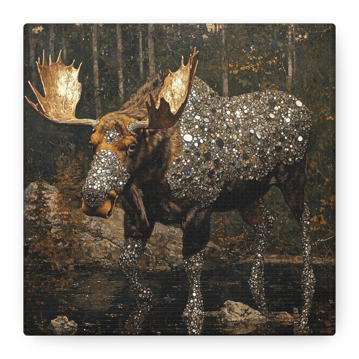 Antlered Lore Canvas Print