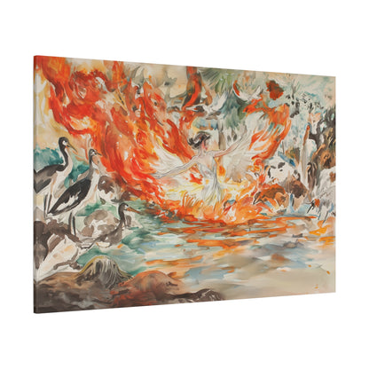 The Phoenix Dance Canvas Print