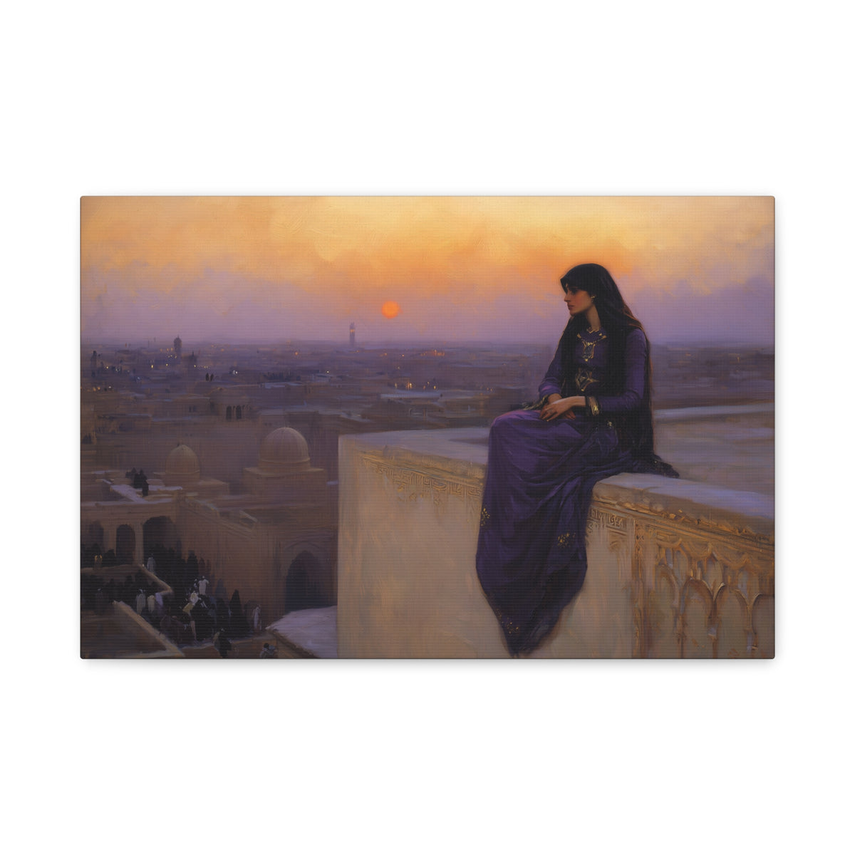 Stillness of Eve Canvas Print