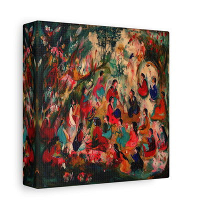 The Colorful Gathering Canvas Print