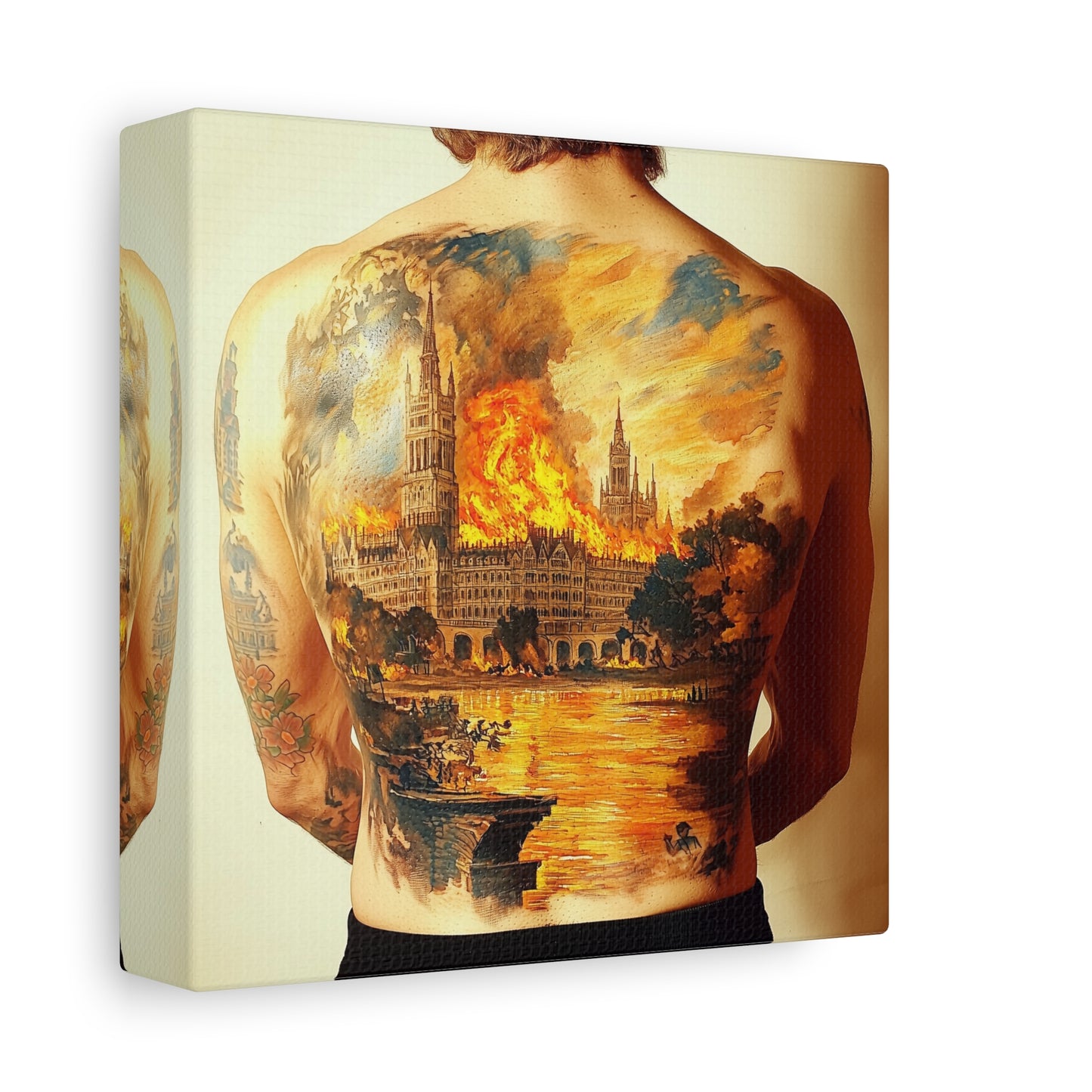 Fire and Stone Canvas Print