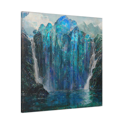 Blue Falls Canvas Print