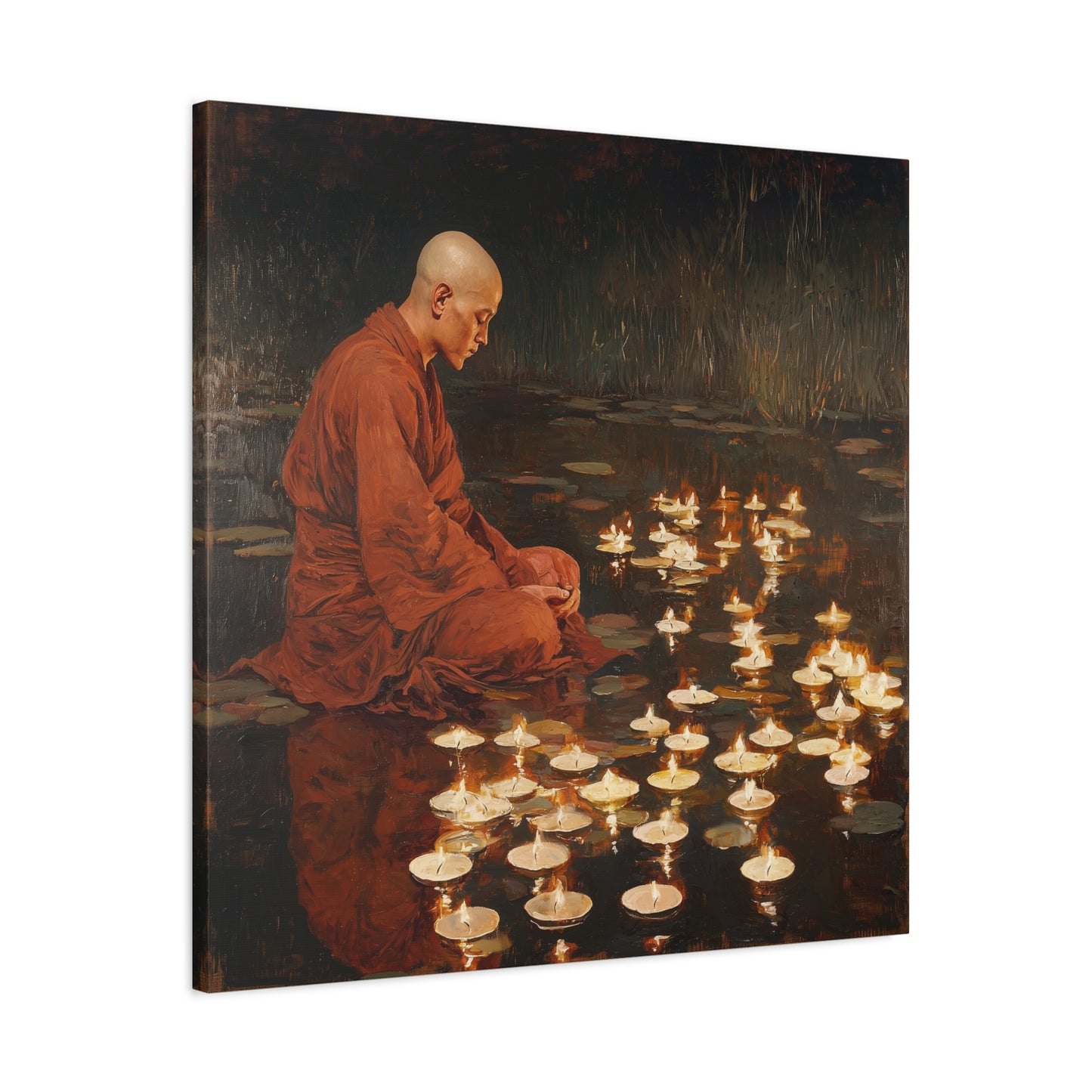 Whispering Flames Canvas Print