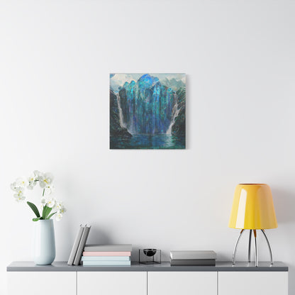 Blue Falls Canvas Print