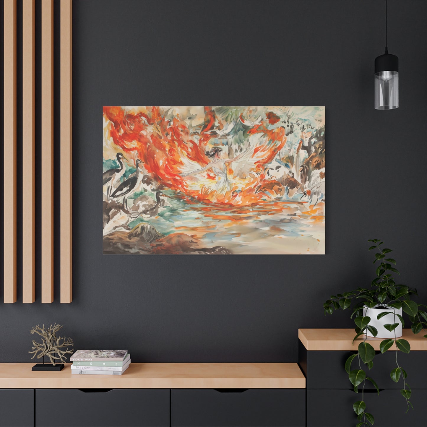 The Phoenix Dance Canvas Print