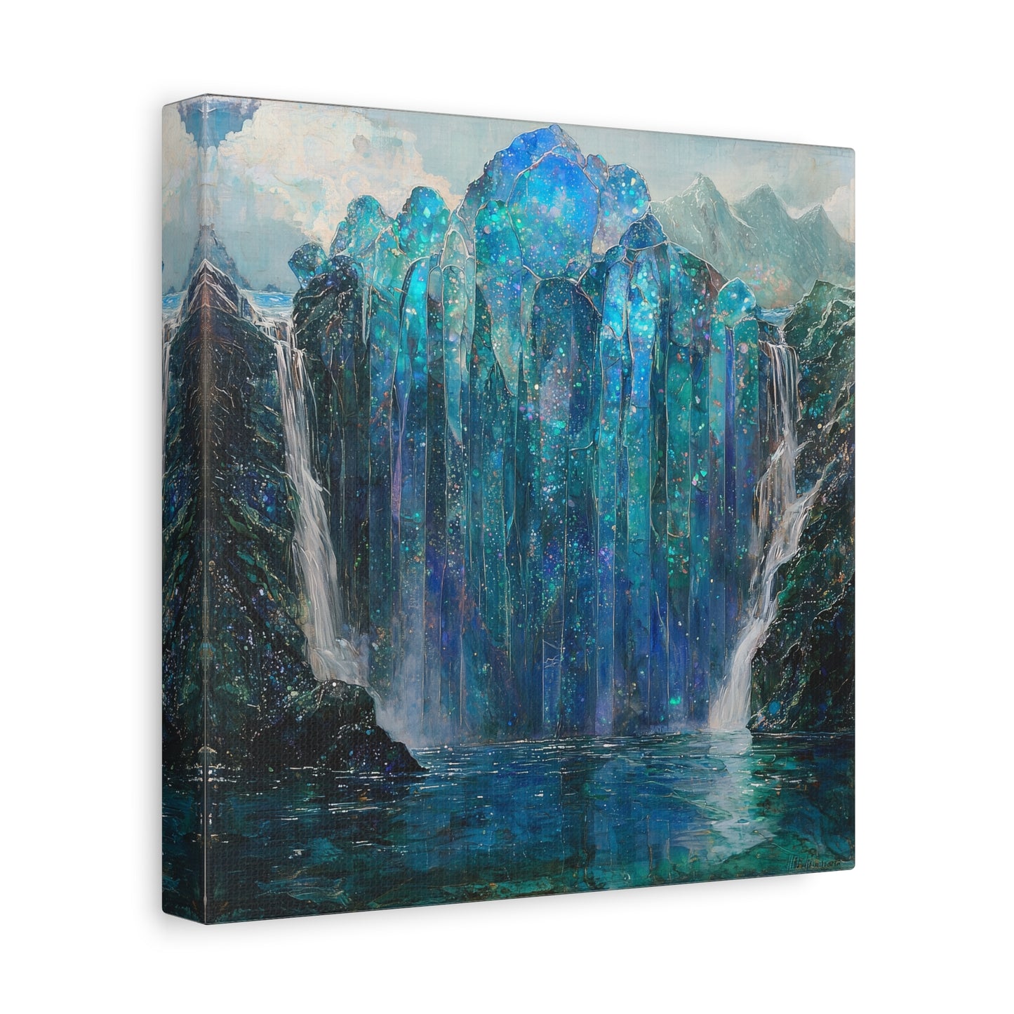 Blue Falls Canvas Print