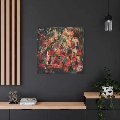 The Colorful Gathering Canvas Print