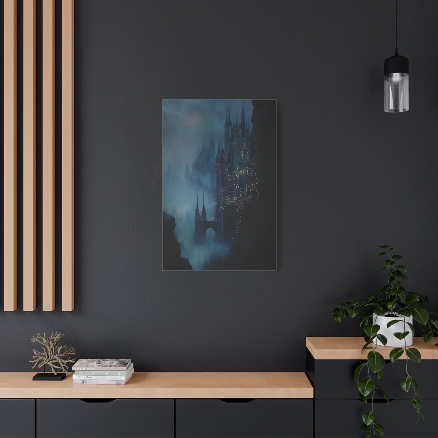 The Misty Spires Canvas Print