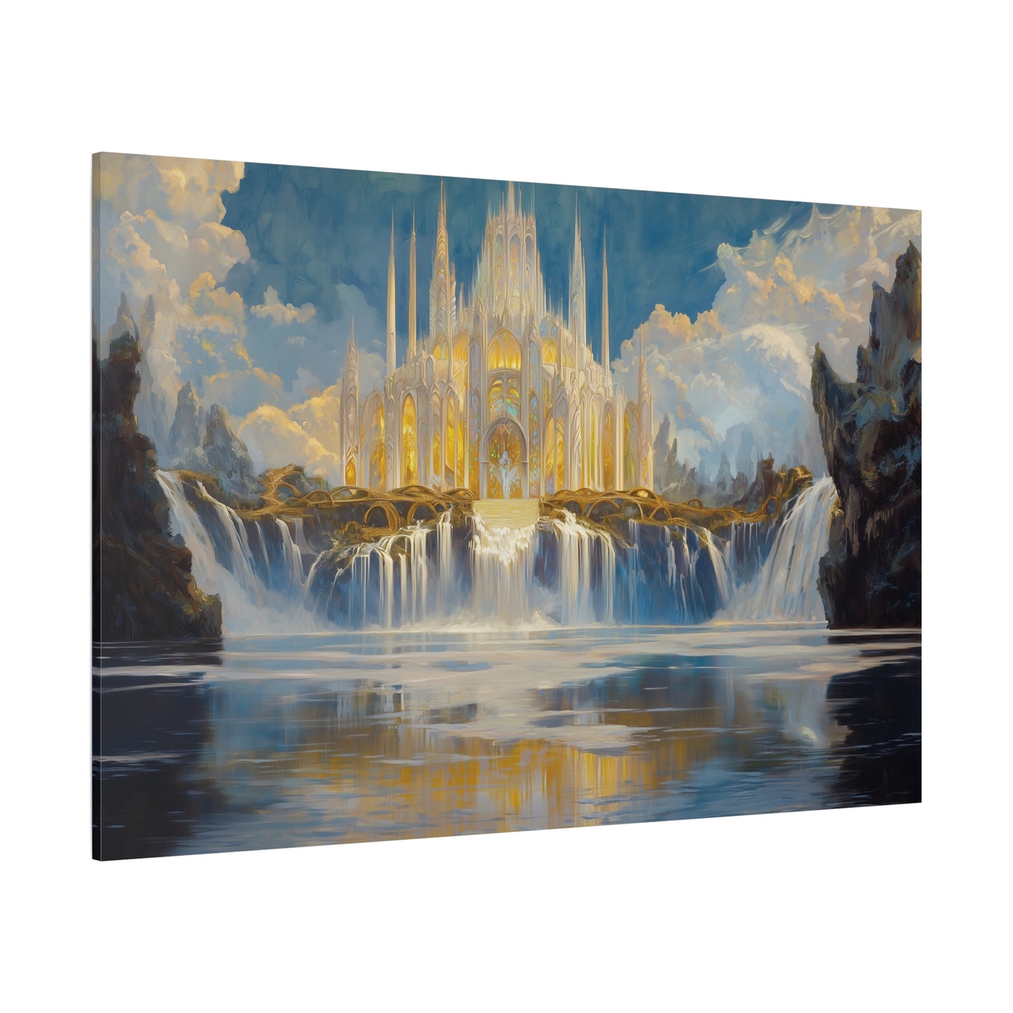 Golden Fortress Canvas Print