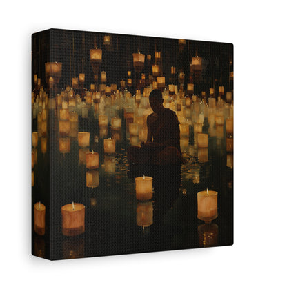 Stillness and Candles Canvas Print