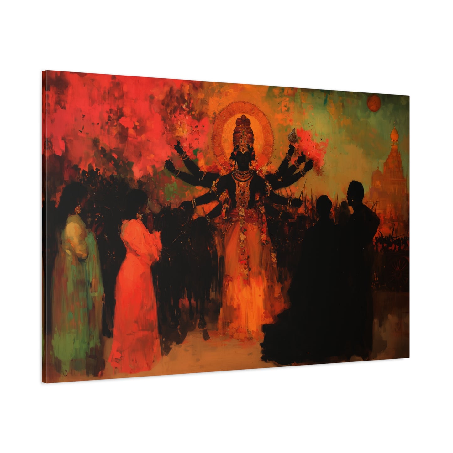 Shadowed Divinity Canvas Print