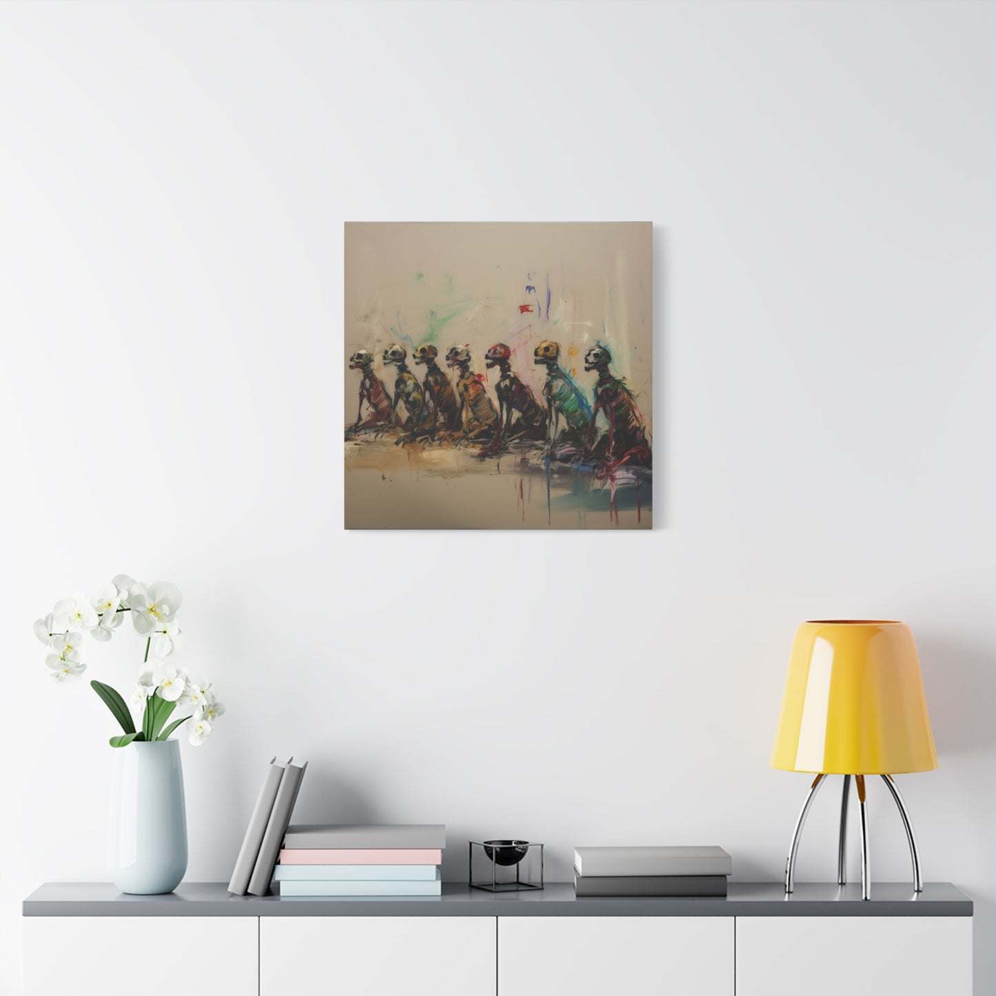 Silent Procession Canvas Print