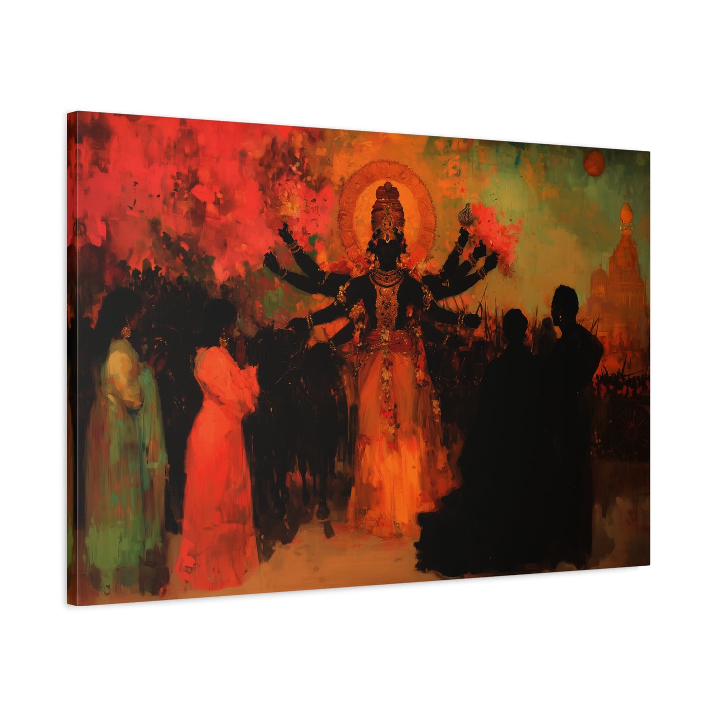 Shadowed Divinity Canvas Print