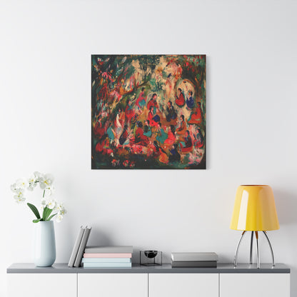 The Colorful Gathering Canvas Print