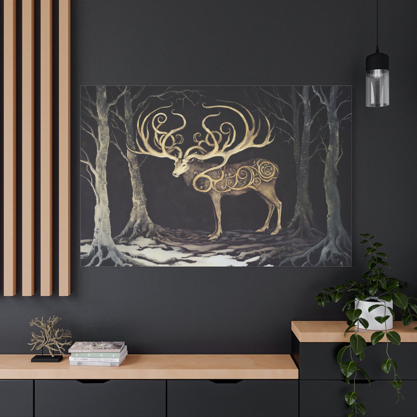 Stag of Eldamar Canvas Print