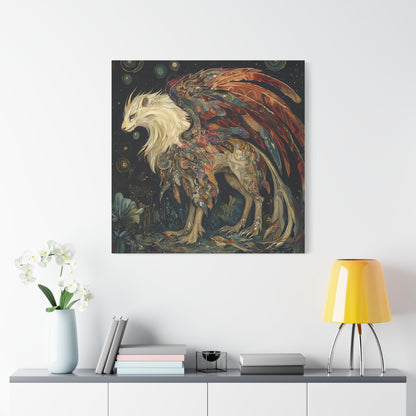 Feathered Infinity Canvas Print