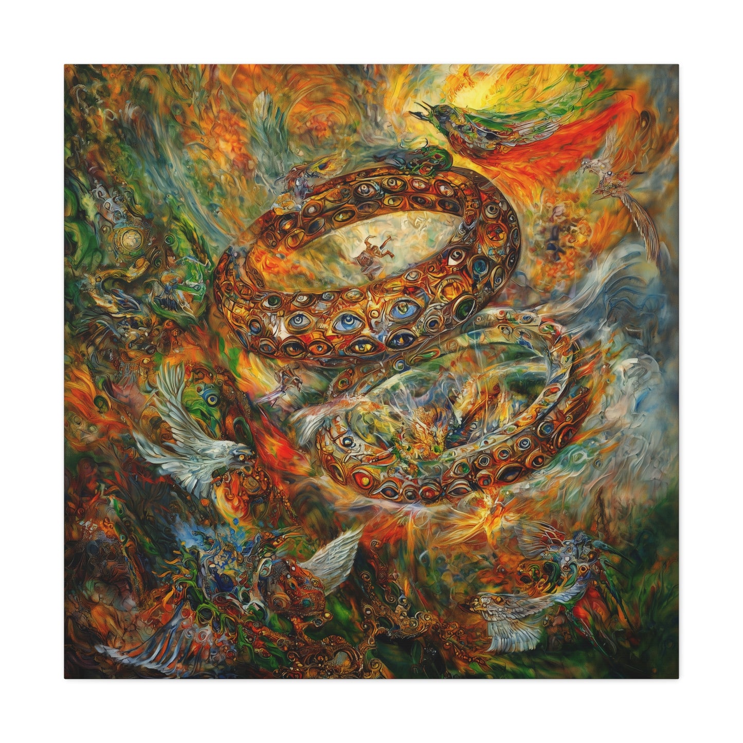 The Phoenix Rings Canvas Print