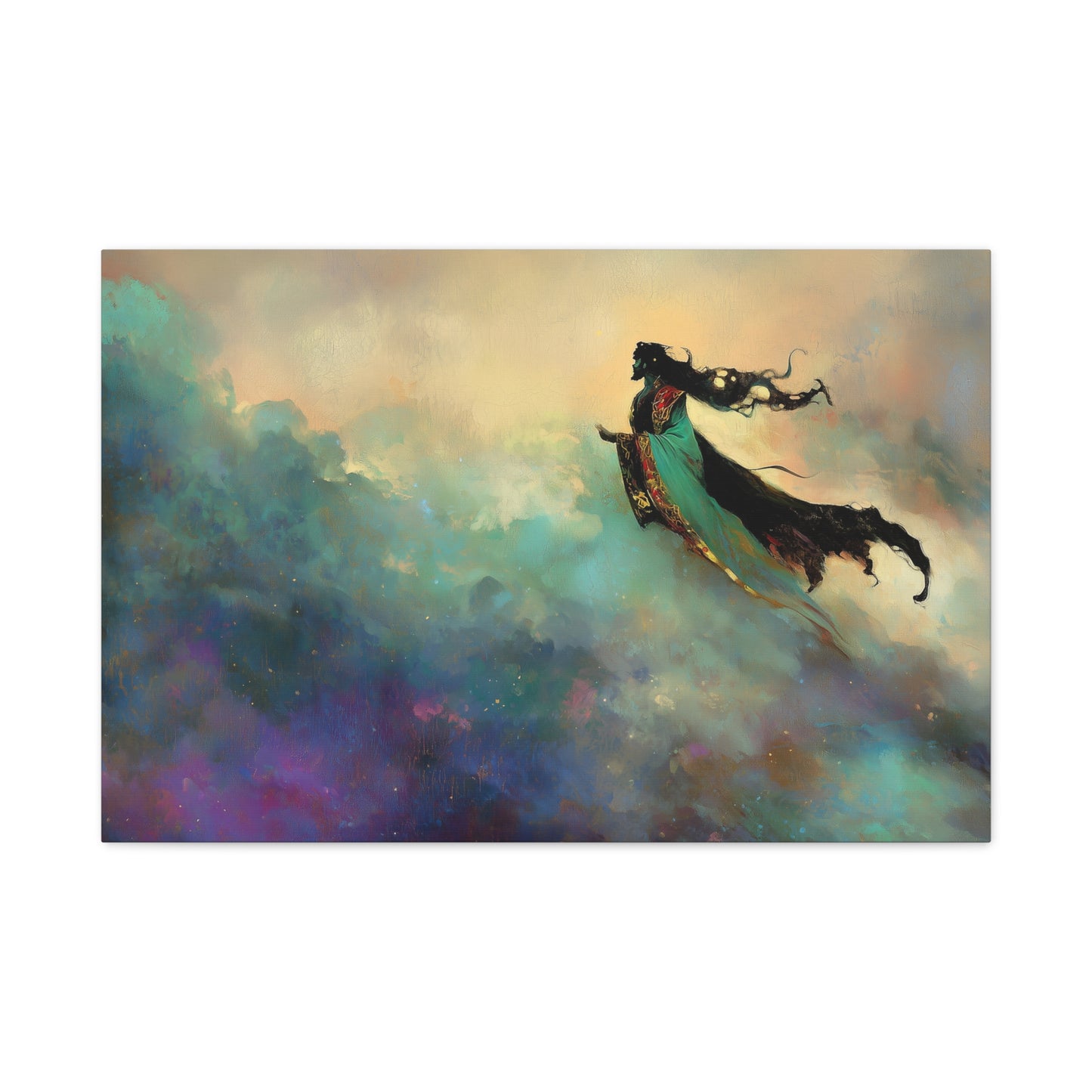 Whispering Eldritch Veil Canvas Print