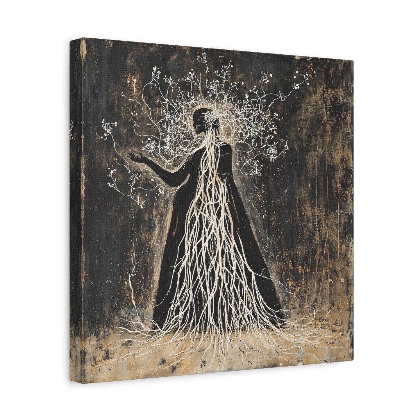 Eldritch Whispers Aflame Canvas Print