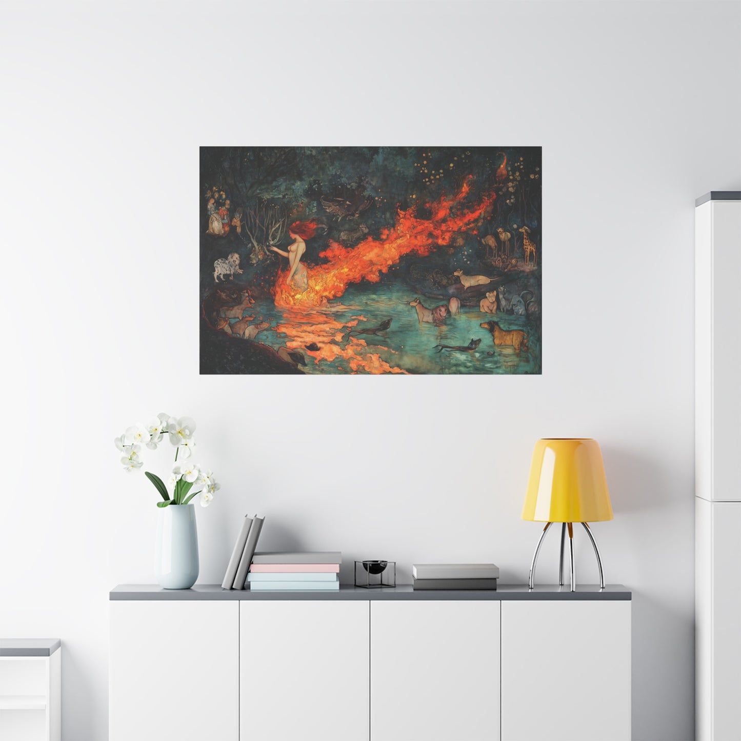 Where Fire Dreams Canvas Print