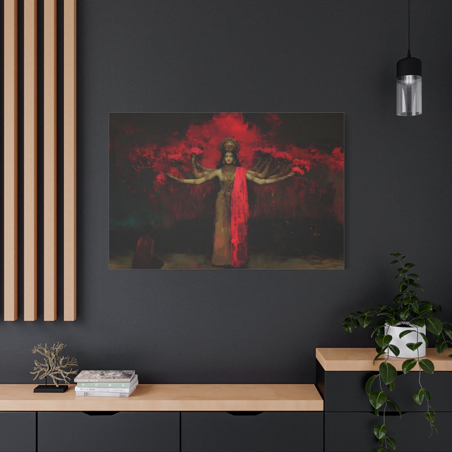 The Crimson Dreamer Canvas Print