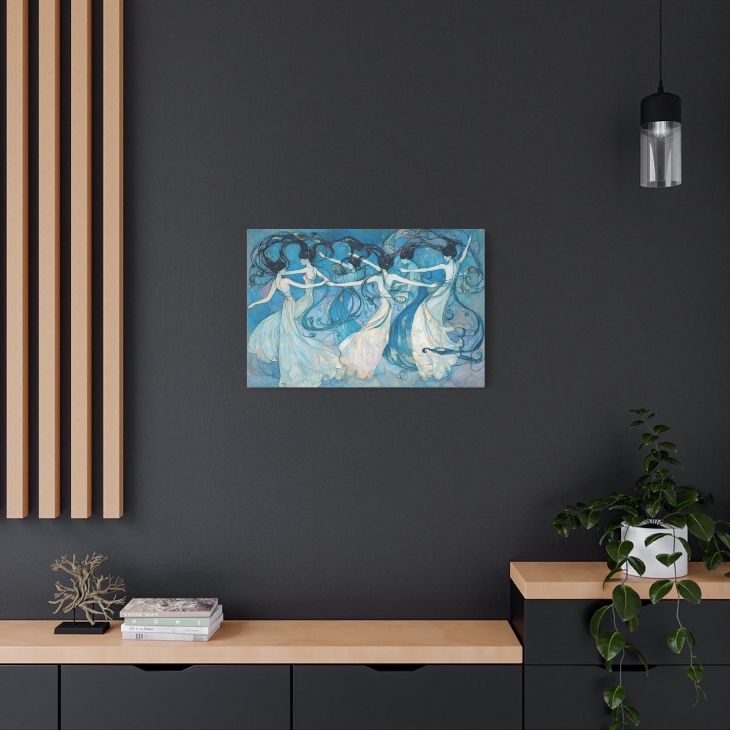 Dancers in Blue Canvas Print