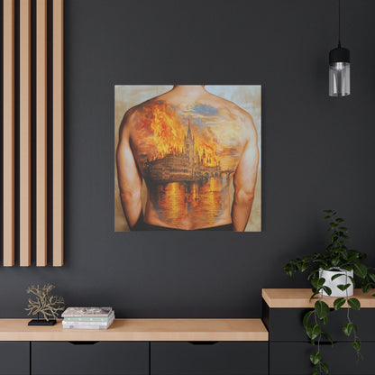 The Burning Dream Canvas Print